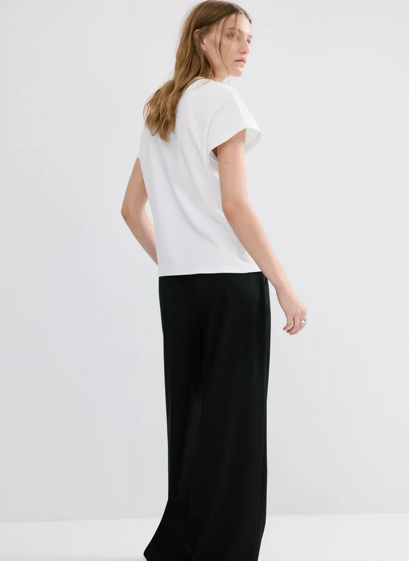 مانجو Short-sleeved cotton t-shirt